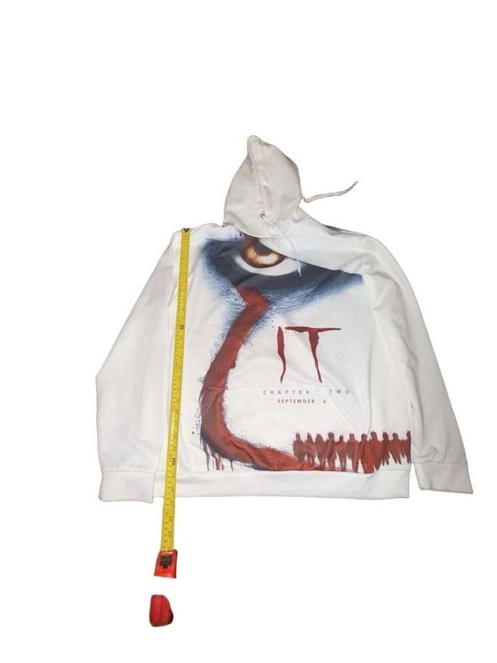 It Chapter Two Hoodie Size 5XL White Pennywise Horror